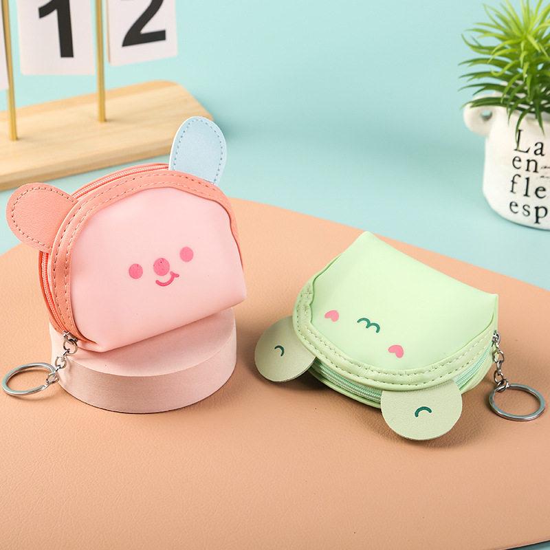 Cartoon Jelly Color Cute Animal Coin Purse Gift Couple Zipper Wallet