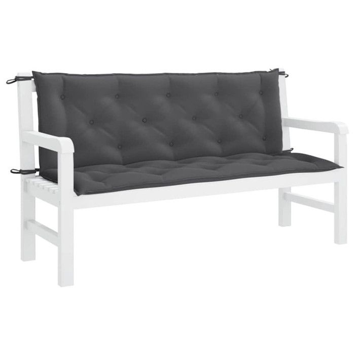 Coussin pour balancelle - VIDAXL - Gris Anthracite - 150 cm - Oxford 100% polyester - Résistant aux intempéries