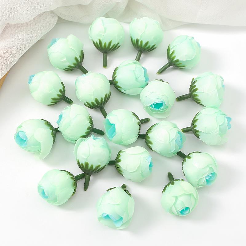 10/20/50Pcs 3.5cm Rose Artificial Flowers Head Silk Fake Flower for Home Decor Party Wedding Decoration DIY Wreath Accessory