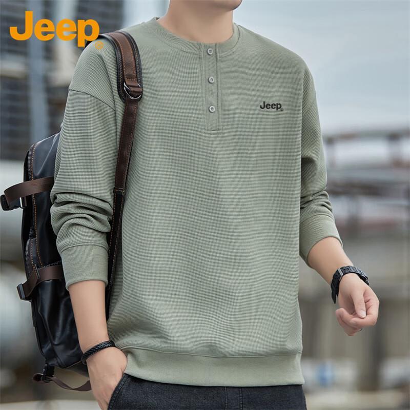 JEEP Men s Loose Fit Long-Sleeve Sweatshirt 2XL