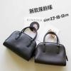 2026 New Genuine Leather Women's Bag Top Layer Cowhide Pillow Bowling Hand-held Single Shoulder Diagonal Cross Cross-border