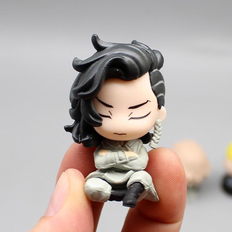 4 Stück Tokyo Revengers GK Manjiro Sano Draken Anime Figur Q Version Sitzend Schulter Schlaf Schreibtisch Dekoration Modell Kinderspielzeug