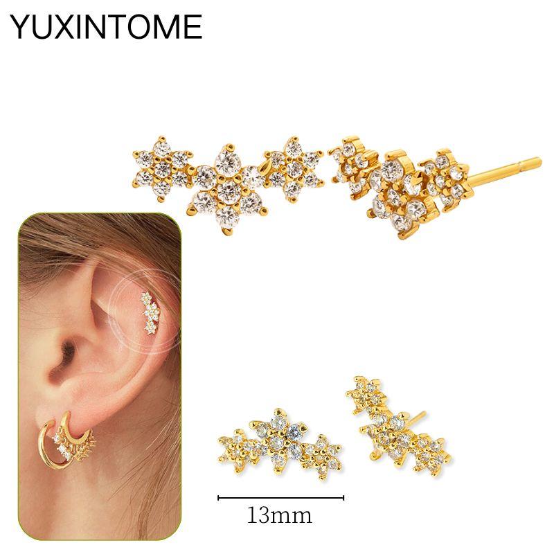 925 Silbernadel Exquisite Weiße Zirkon Steckerohrringe für Damen Geometrische Lange Kette Quaste Ohrringe Luxuriöser Schmuck