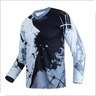 Rosa Crosscykel T-shirt Barn Motocross Tröja Ungdom Terrängmotorcykel T-shirt Flickor DH mtb BMX Tröja Långärmad Cykeltröja