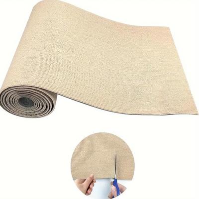 Selbstklebende Rolle rutschfester Teppich mit Klebstoff, Treppenmatte Kratzmatte für Katzen, Schneidbare Teppichmatte, Fußmatte