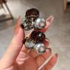 Exquisite Pearl Hair Claw Clip for Women - 2025 Fashionable Flyaway & Bangs Accessory