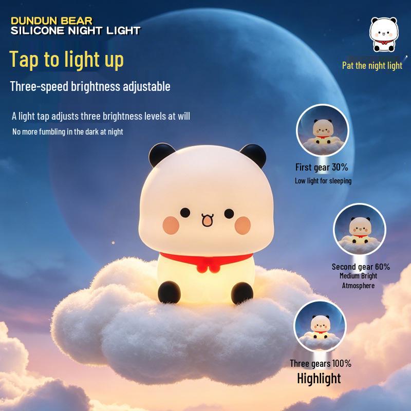 Rechargeable Cute Duck Silicone Night Light - Bedside & Atmosphere Lamp
