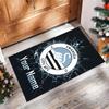 Swansea City FC Printed Crystal Velvet Rug Non‑Slip Crystal Velvet Carpet For Sofa Bedroom Indoor Home Decoration