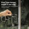 Portable Tent Pole Lamp Hanger Hunting Stainless Steel Light Stand Holder Hooks Fishing Lantern Hanger Camping Equipment