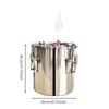 Stainless Steel Barrel with Thermometer Airtight Clamp-Lid Fermentation