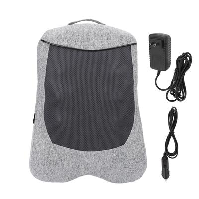 Back Massager Electric Heating Beating 3D Massaging 6 Massage Heads Massage Cushion for Car Office