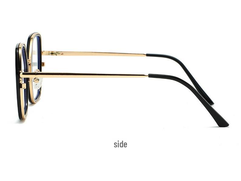 Unisex Trendy Large-Frame Color-Changing Glasses: Fashionable Blue Light Blocking Lenses That Enhance Complexion.