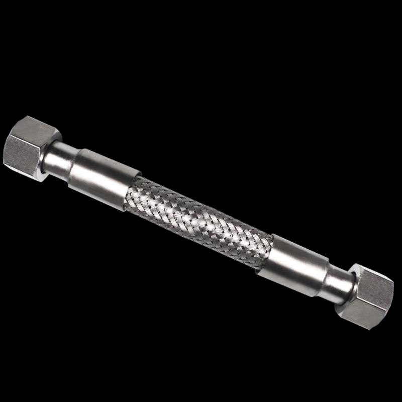 FGO Stainless Steel Braided Flexible Hose Flat End, Inner Thread
