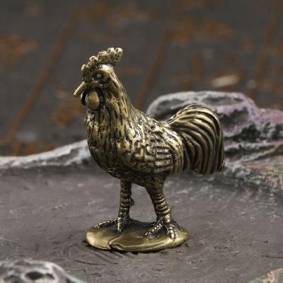 Messing Hahn Klein Heim Deko Ornamente Reines Massivkupfer Antik Tier Miniaturfiguren Handwerk Büro Schreibtisch Dekorationen