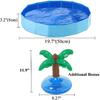 Foldable Collapsible Lizard Bathing & Cooling Swimming Pool, Durable Bath Tub, Swimming Bath Water Washer for Bearded Dragons Hedgehog Hamster &