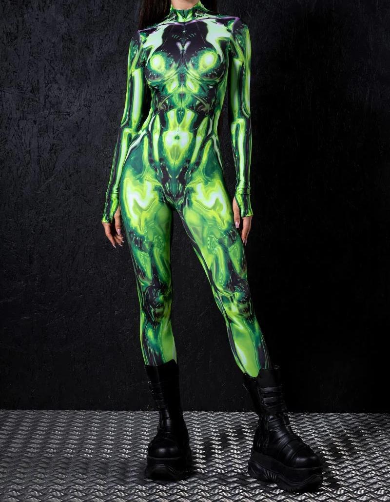 

3D цифровая печать сценические костюмы для взрослых Хэллоуин мероприятия карнавал тематическая вечеринка косплей костюм ролевые игры комбинезон Adult XL