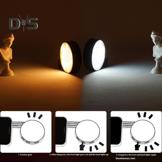 Magnetické doplňkové světlo se zrcátkem 3 režimy osvětlení Stmívatelné Kompaktní design LED selfie světlo Dobíjecí světlo pro videokonference