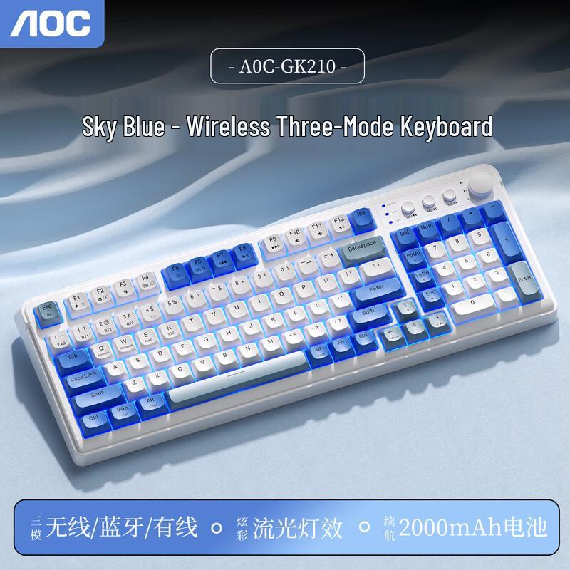 

AOC GK210 Triple-Mode Wireless Membrane Gaming Keyboard