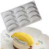 1 st 12-cells Banandesign Silikon Tårtform Dessertform För Fruktmousse Tårta Bakverktyg Kök Bakeware