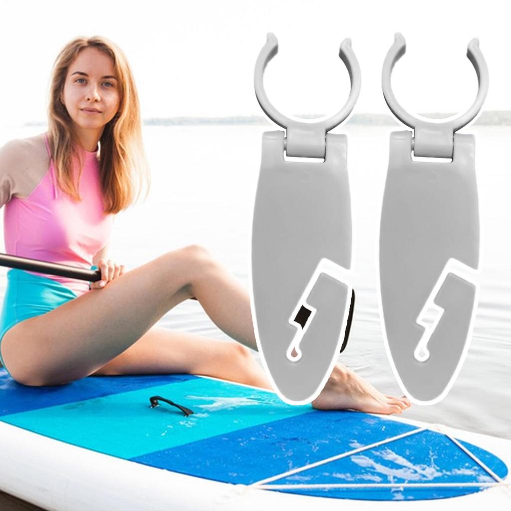 Paddle Board Befestigungsclip Ausziehbarer Paddle Board Klemme für Männer Wassersport Zubehör 2 Stück Einfach zu Installieren Befestigungsclips