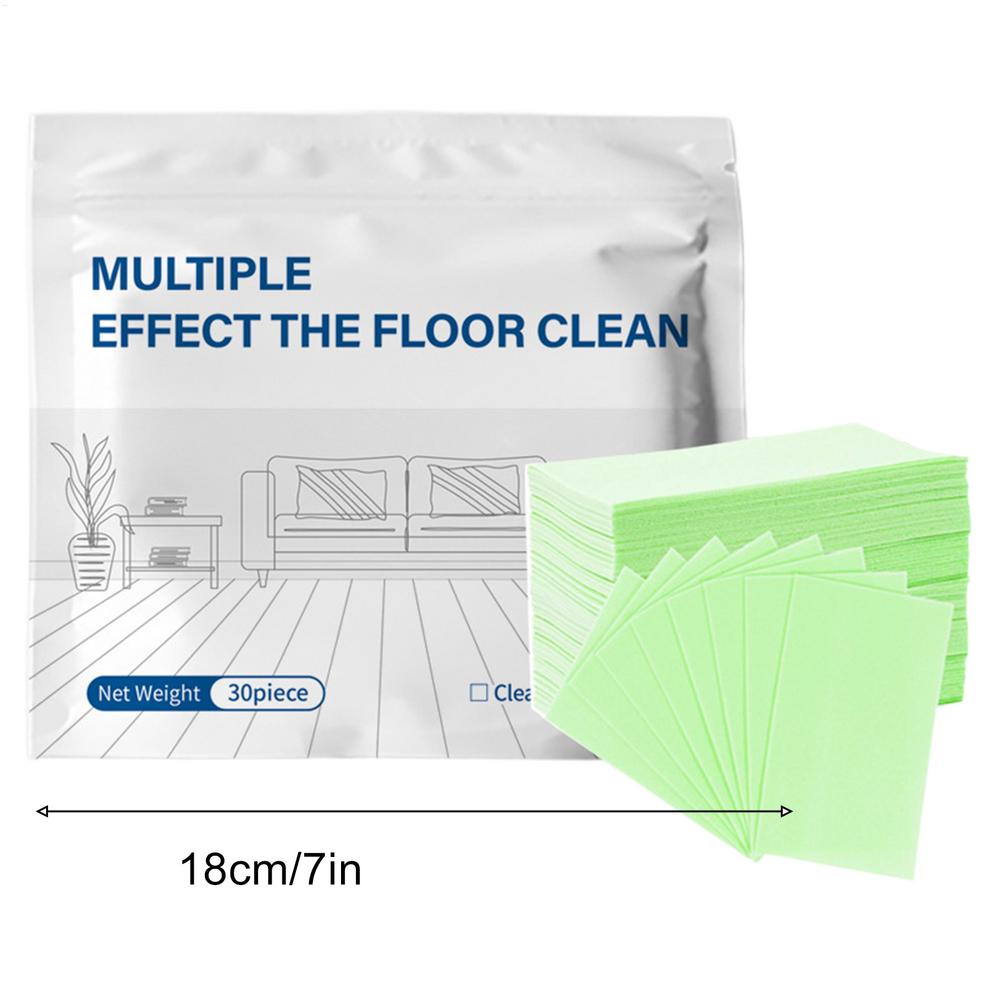 30pcs Multi-Surface Floor Cleaner Tablets Brightening Hardwood & Tile Cleaner For Home Rental Bedroom Office Entryway Apartment