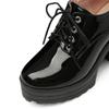 Fashion Classic Lace-up For Women Black White High Heels Short Boot Platform Euro Style Women's Shoes Autumn Spring Punk High Heels Shoe