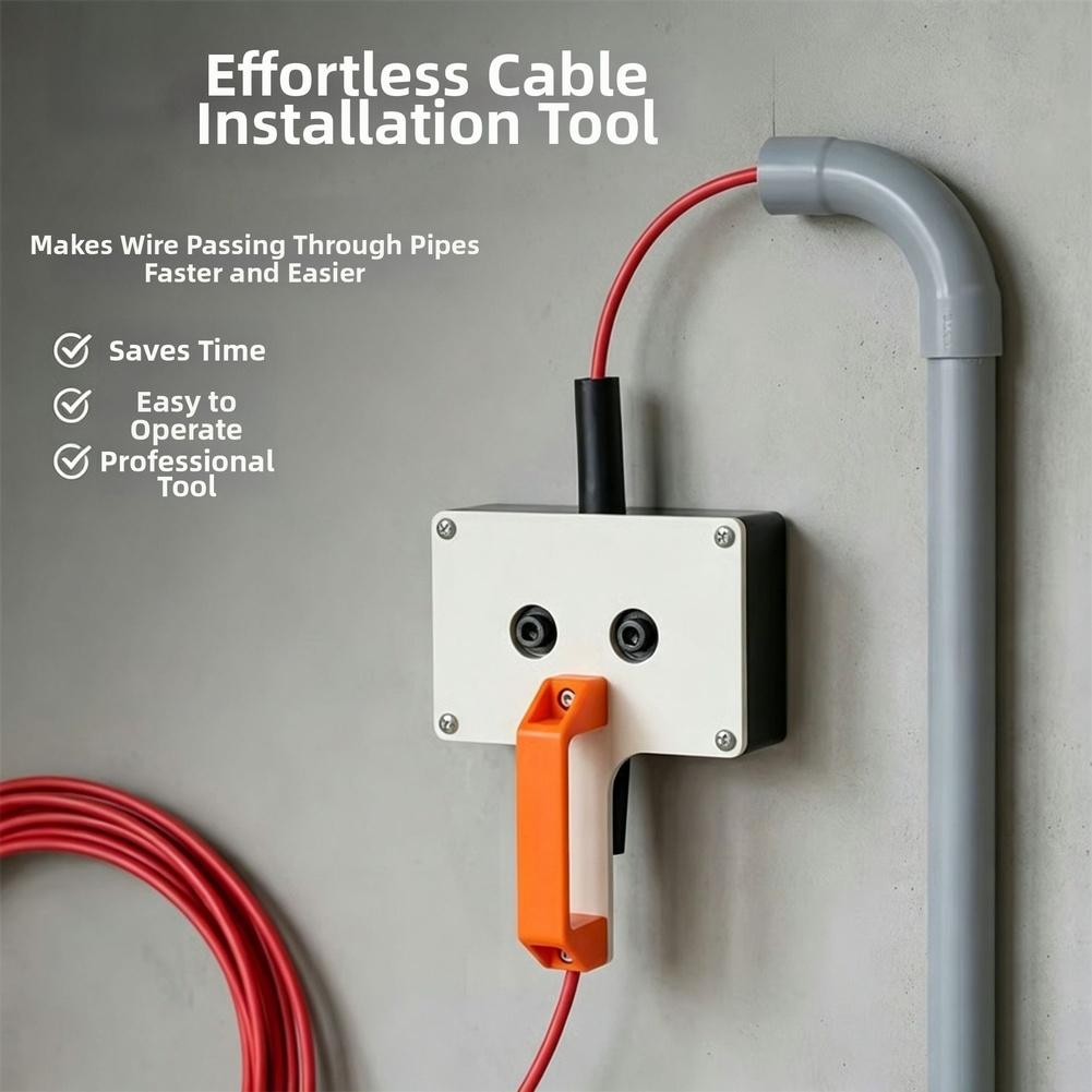 Orange Black Multi Functional Cable Puller Wire Threading Tool For Electrical Wiring Construction Hand Tools 22cm