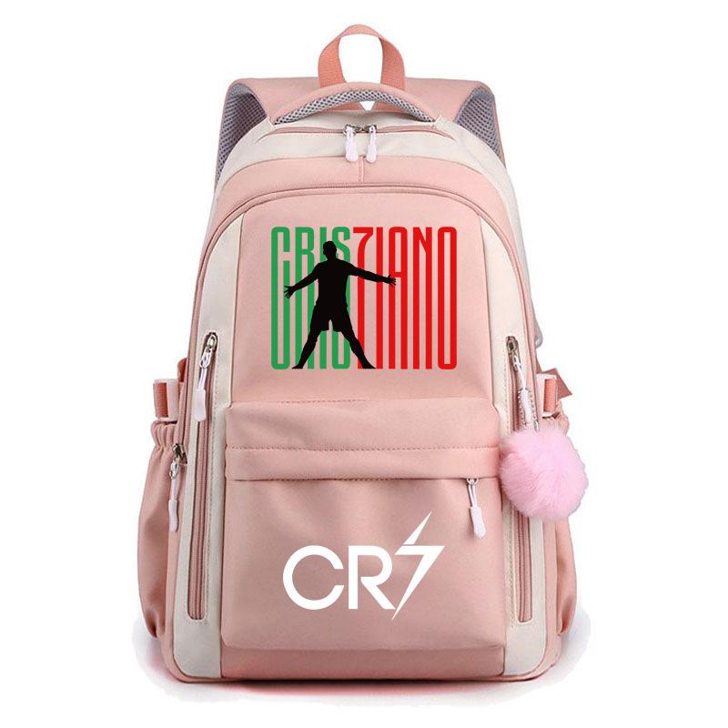 Large Capacity Schoolbag with Shoulder Strap; Student Three-piece Pencil Case Set