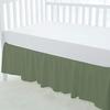 Silentnight 100% Egyptian Cotton Crib Skirt / Dust Ruffle Ð High Thread Count, Soft & Breathable, Ruffled Nursery Bedding for Cribs & Toddler Beds