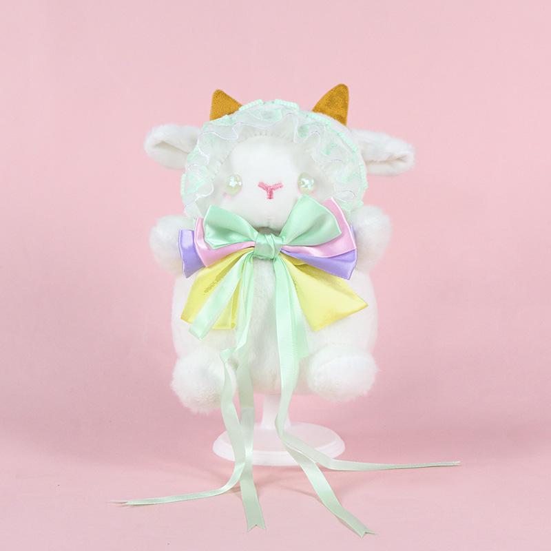 Lolita Little Lamb Plush Toy - Cute White and Pink Adorable Doll, Perfect Girls' Birthday Gift