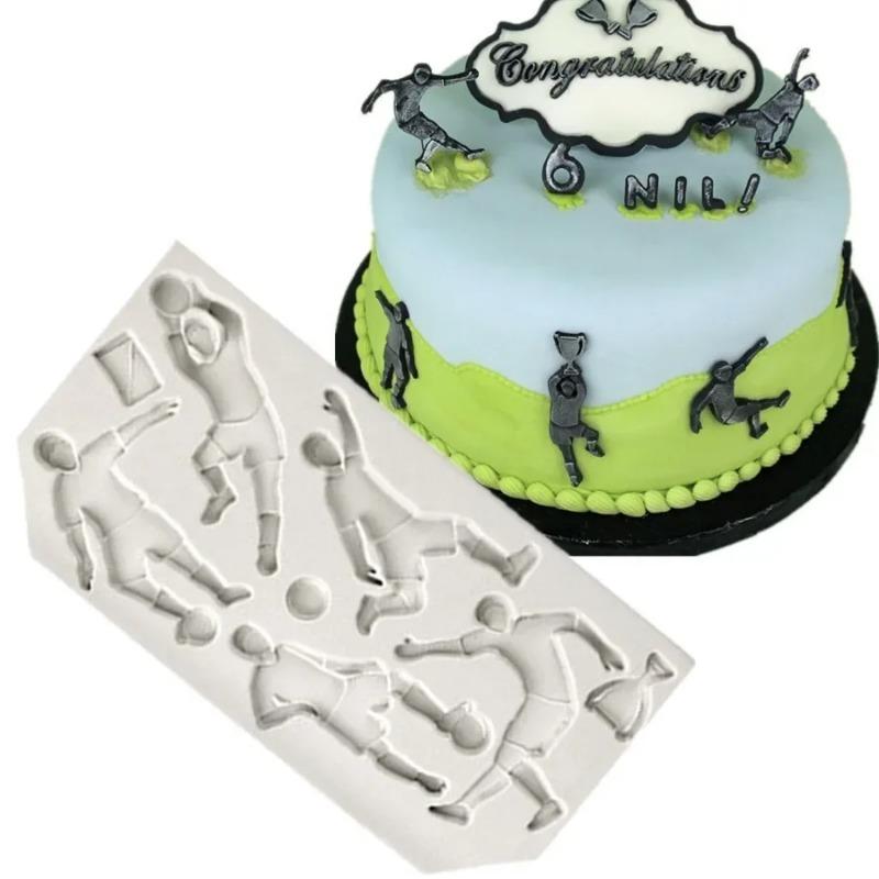 Sports Baseball Golf Football Rugby Fondant Cake Mold Chocolate Mold Suitable For Kitchen Baking Decoration Baking Tools