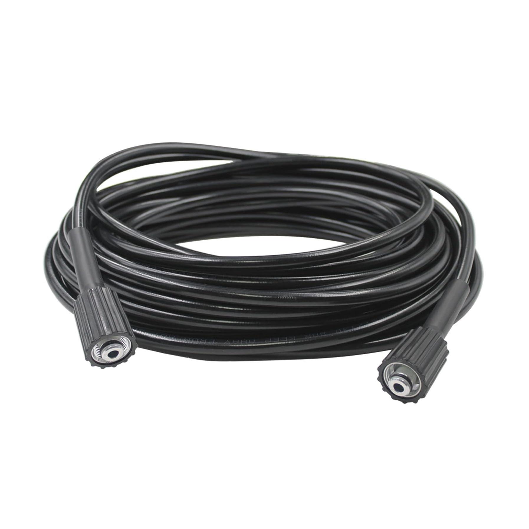 

Washer Hose M22 Fitting Power Washer Hose Replacement Explosion-proof Rubber PVC Wash Machine Pipe High-pressure Water Pipe чёрный