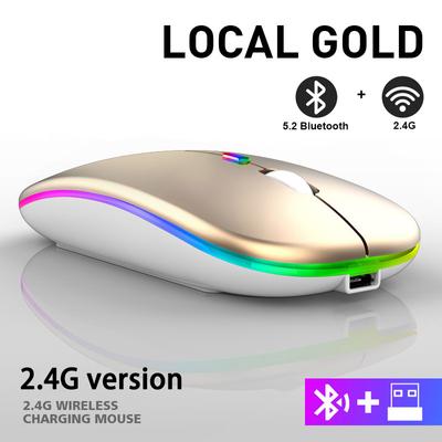 Wireless Mouse Rgb Rechargeable Bluetooth Mice Wireless Computer Mause Led Backlit Ergonomic Gaming Mouse For Laptop