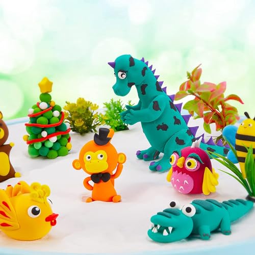 Ultra-Lightweight Clay Set with 72 Colors, DIY Toy and Crafting Tools Included, Birthday Gift for Boys and Girls, Air-Drying Ultra-Lightweight Clay Fo