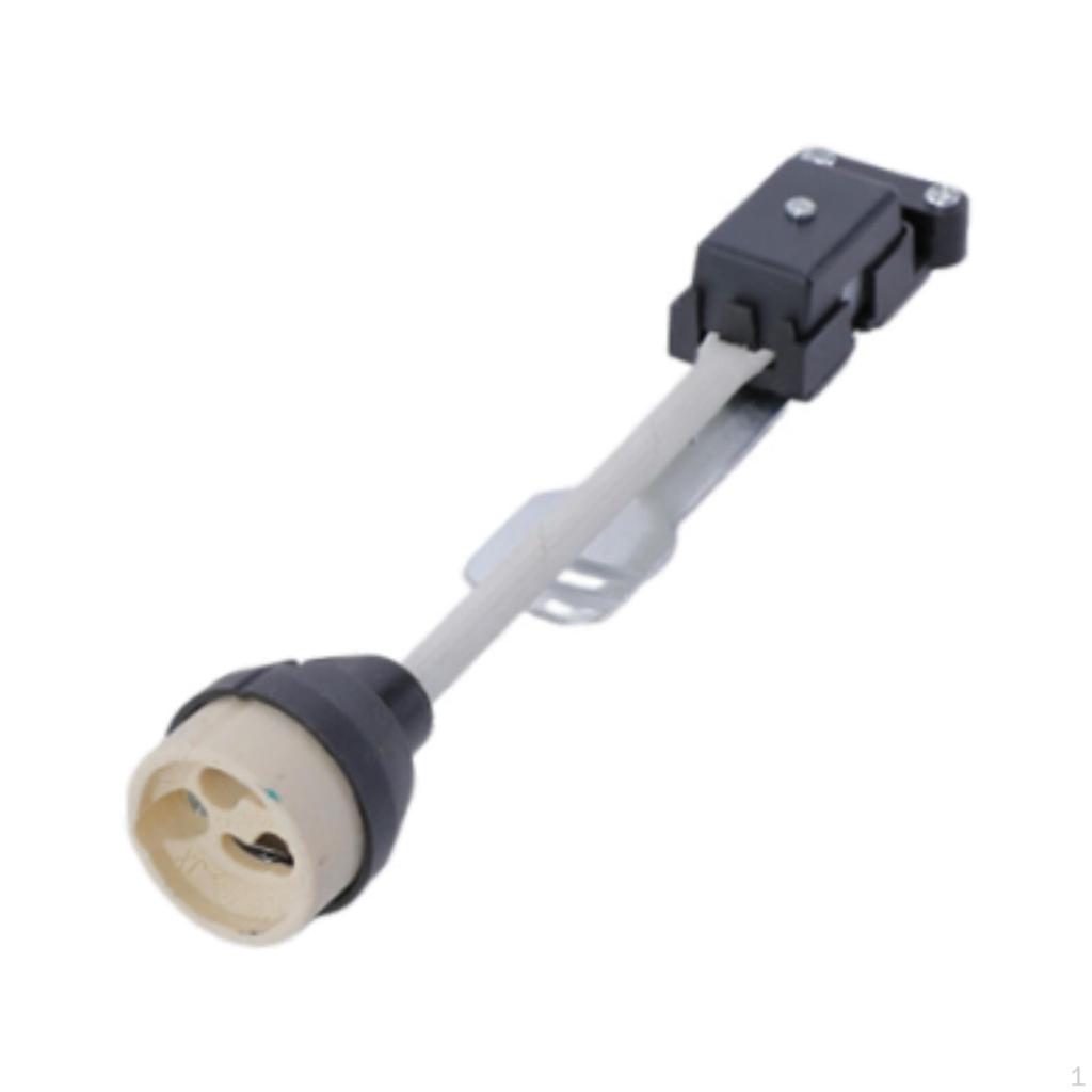 Gu10 Base Sockets Holder Easy to Install Waterproof with Cable Insulating Sleeve Ceramic
