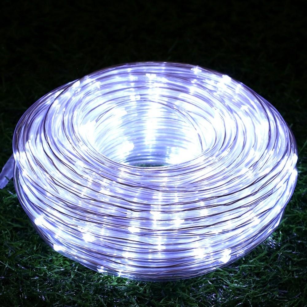 Courtyard Decor Waterproof Solar String Lights Energy Saving 50 LEDs Fairy Lights 8 Modes Durable Rope Lights Outdoor Decor