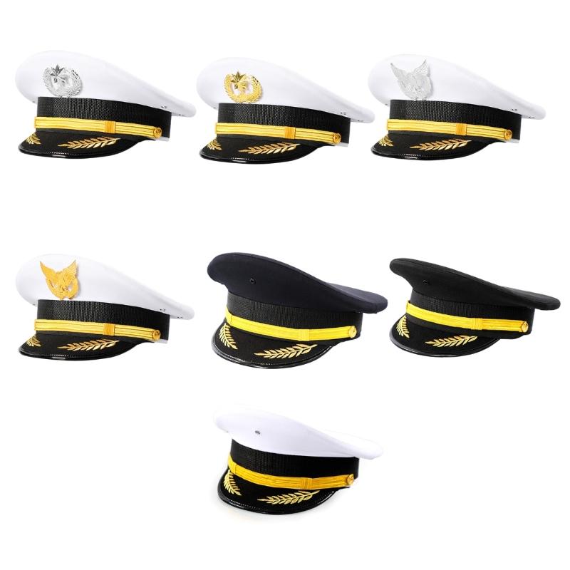 Roleplay Uniform Hat Unisex Adult Security Guard Hat Party Gathering Hat Wide Brimmed Hat