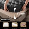 Waterproof Mattress Cover Elastic Matress Protector Double Bed Jacquard Sheet Cover Non-slip Bedspreads For King/Queen Size 1pc