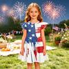 Vestido de Princesa de Verano para Niñas - Vestido Camiseta de Corte A Día de la Independencia