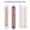 Stainless Steel Blackhead Remover Tool - Needle & Clip for Acne and Makeup.