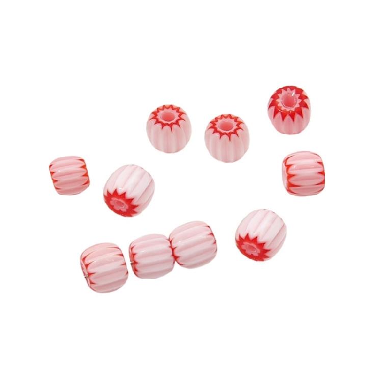 10 Pack Resin Pumpkin Beads Colorful Beads Handmade Craft Beads for Creative Hand Strands and Necklace Accessories