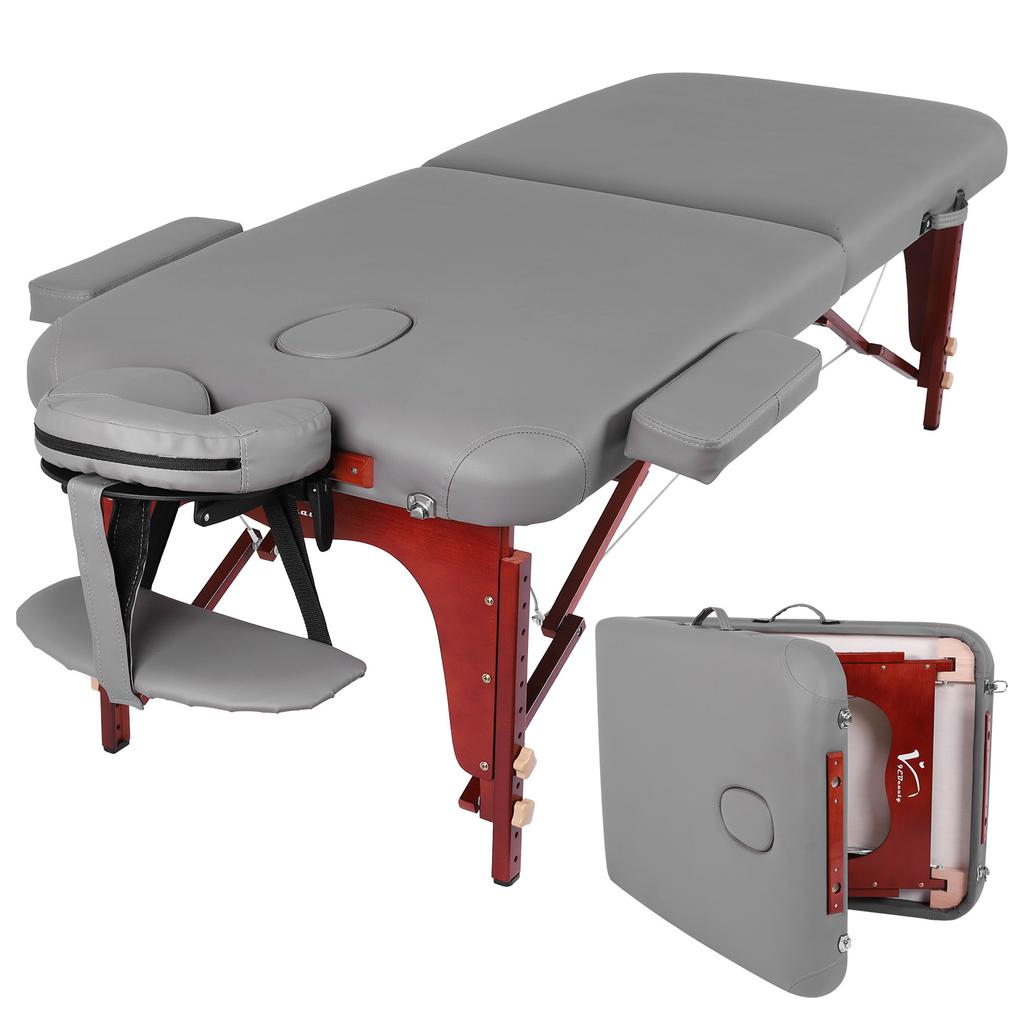 Massage Portable Stretchers with Headrest Height Adjustable Stretcher Luxury Comfortable Spa Bed Folding Table Aesthetic Salon F