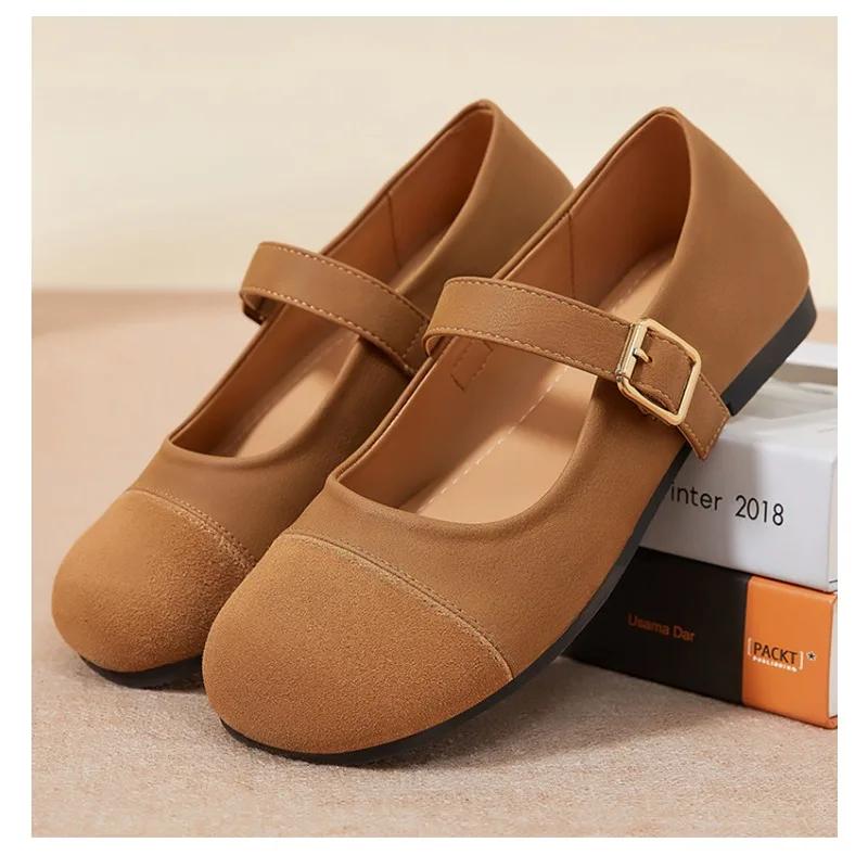Fashion Womens Leather Loafers Slip On Classic Soft Sole Comfort Fit for Indoor Outdoor Office Use