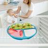 Silicone Baby Plate with Suction Cup + Cutlery Spoon Fork
