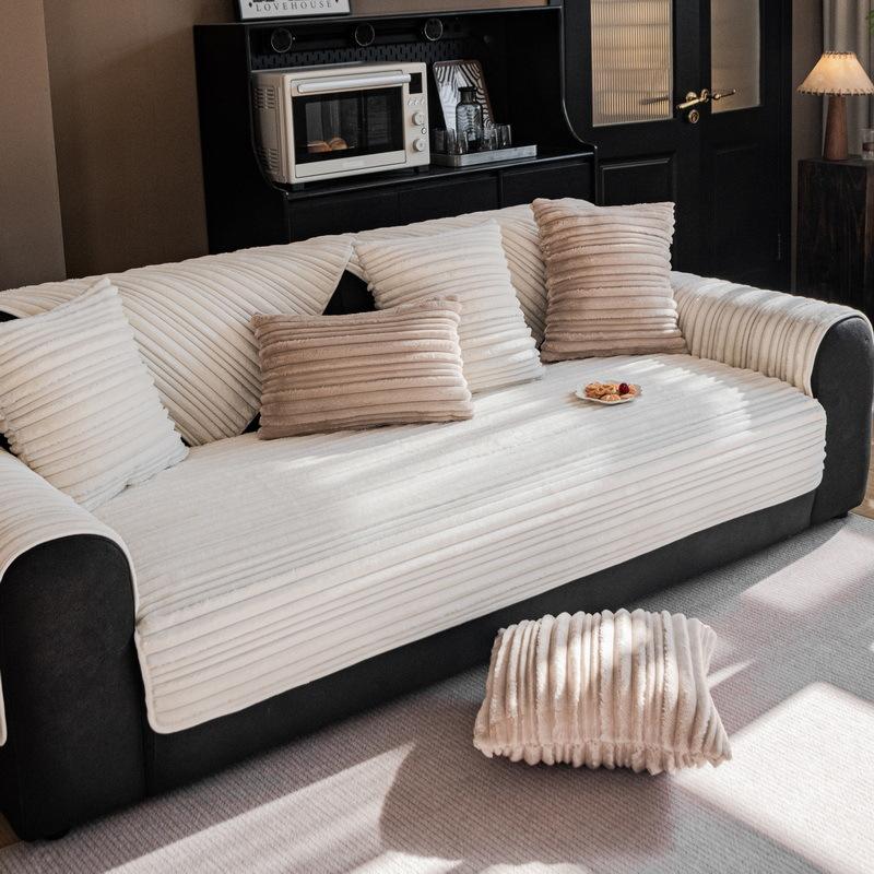 

Шу Хлопковый Пух Подушка для Дивана Новая Осень и Зима Простая Высококачественная Кожаная Подушка для Сиденья Дивана Нескользящая Накидка на Спинку Подлокотник Полотенце 70*70cm