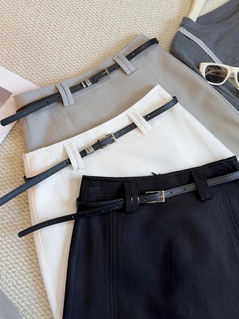 Korean Style High-Waisted A-Line Mini Skirt - Summer 2026 Trend, Anti-Exposure, Slimming Hip-Hugging Design