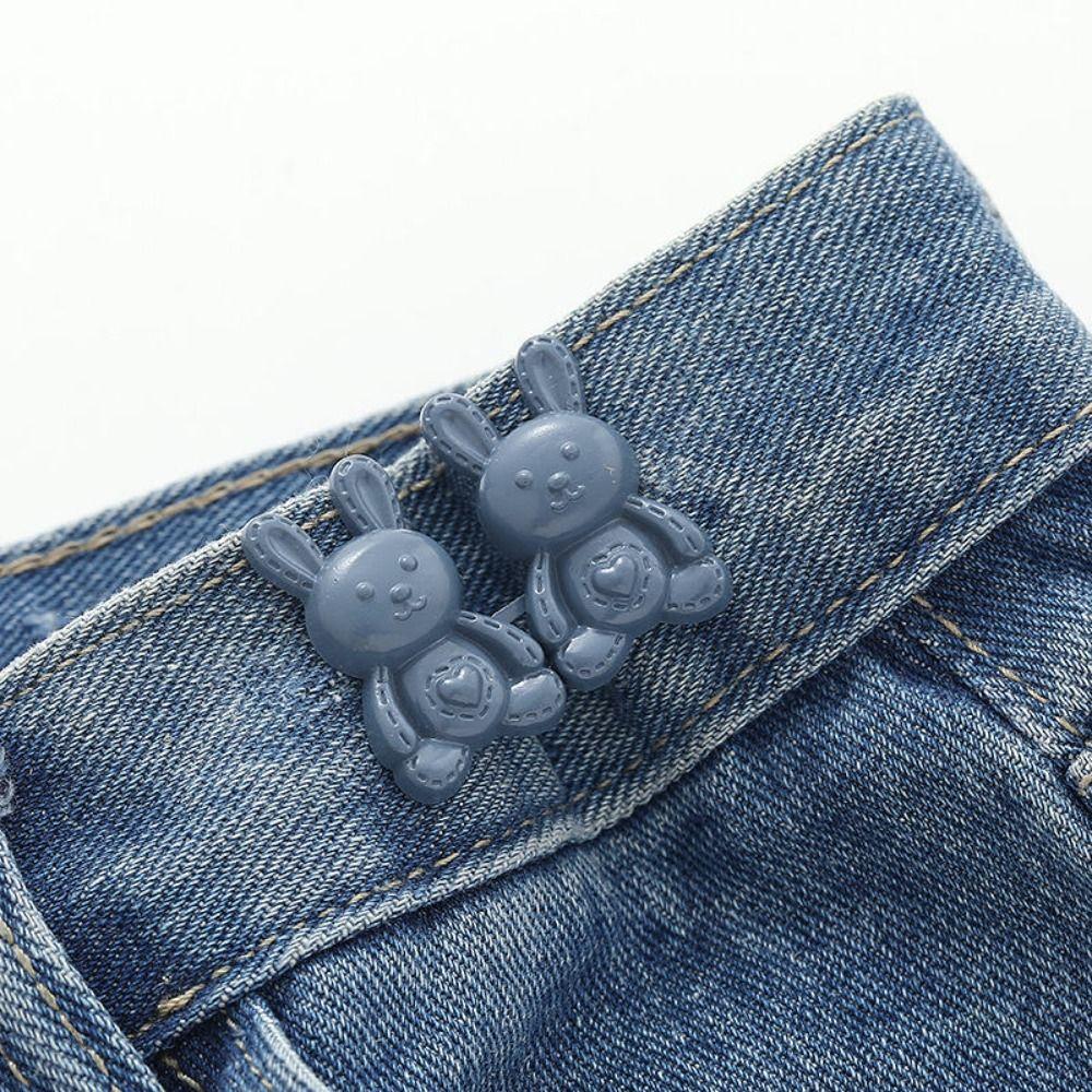 Zinc Zinc Alloy Rabbit Snaps Detachable Pant Clips Multicolour  Stylish   Tightening