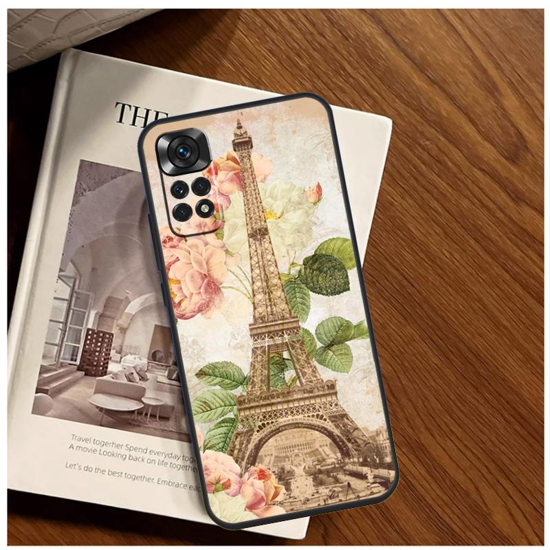 Paris Eiffel Tower Case For Xiaomi Redmi 12 12C 13C 10C 9C Redmi Note 13 12 9 10 11 Pro 9S 10S 11S 12S Cover