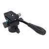 Tripod Fluid Head 360 degrees  Panorama Aluminum Alloy Video Tripod Head with Steel Handle 3 8in Bottom Screw Hole 5kg