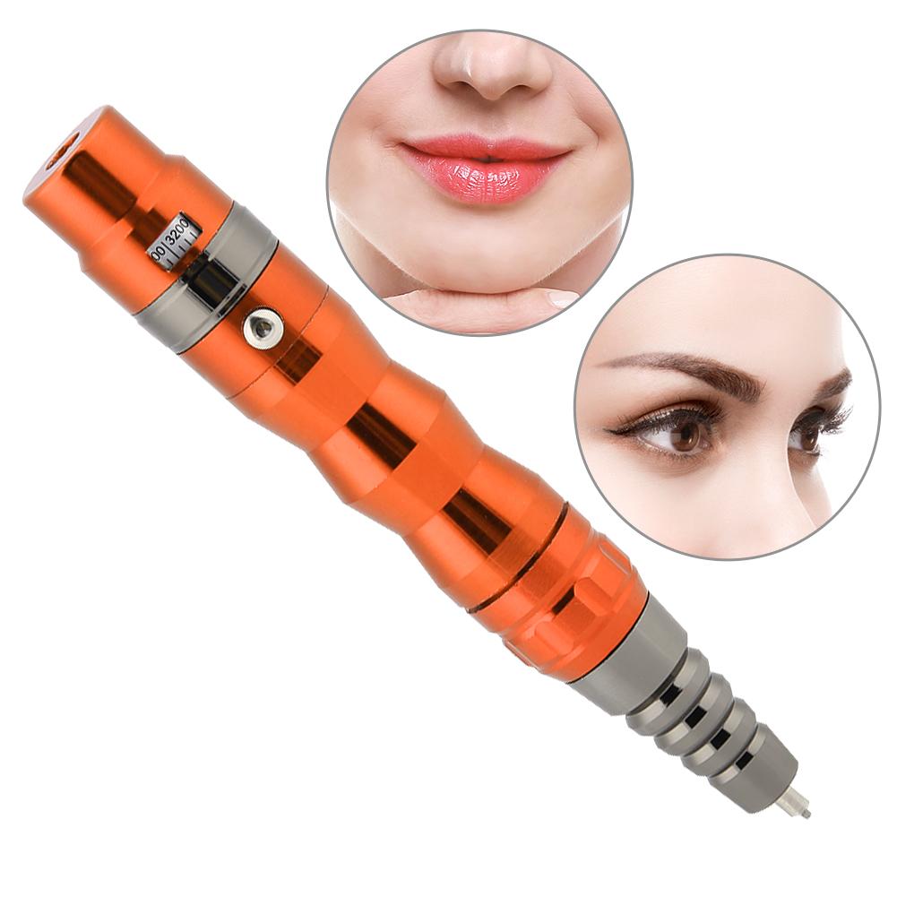 Creion de Tatuaj Semipermanent Profesional Eyeliner Sprâncene Buze Mașină de Tatuaj Reîncărcabilă Portocaliu